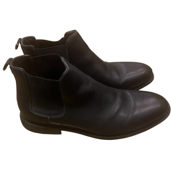 Flag Ltd. Dyer Chelsea Boot Black 13 M Slip On 834FL0022 Leather Made In Brazil